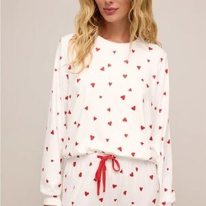 Z Supply Classic Heart Long Sleeve Top